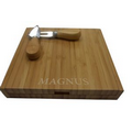 Bamboo CheeseBoard & 4 Piece Utensil Set (3-5 Days)